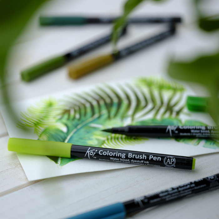 Sakura Koi Coloring Brush Pen set Botanical - 6 couleurs Sakura Koi Coloring Brush Pen set Botanical - 6 couleurs